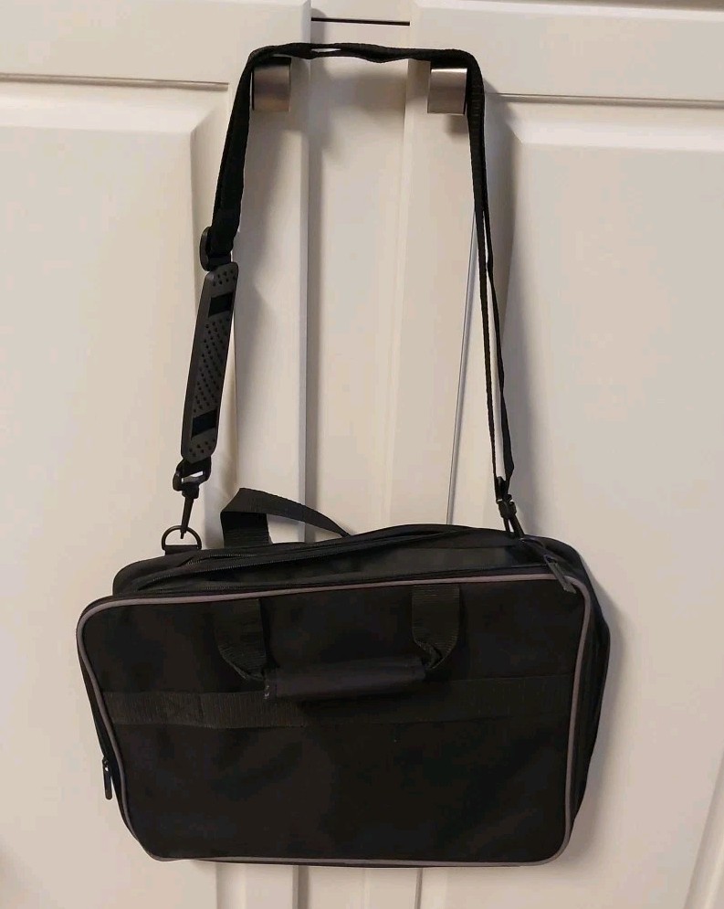 Leed’s BWD Intermotor Black Laptop Messenger Canvas Bag Shoulder Hand Crossbody