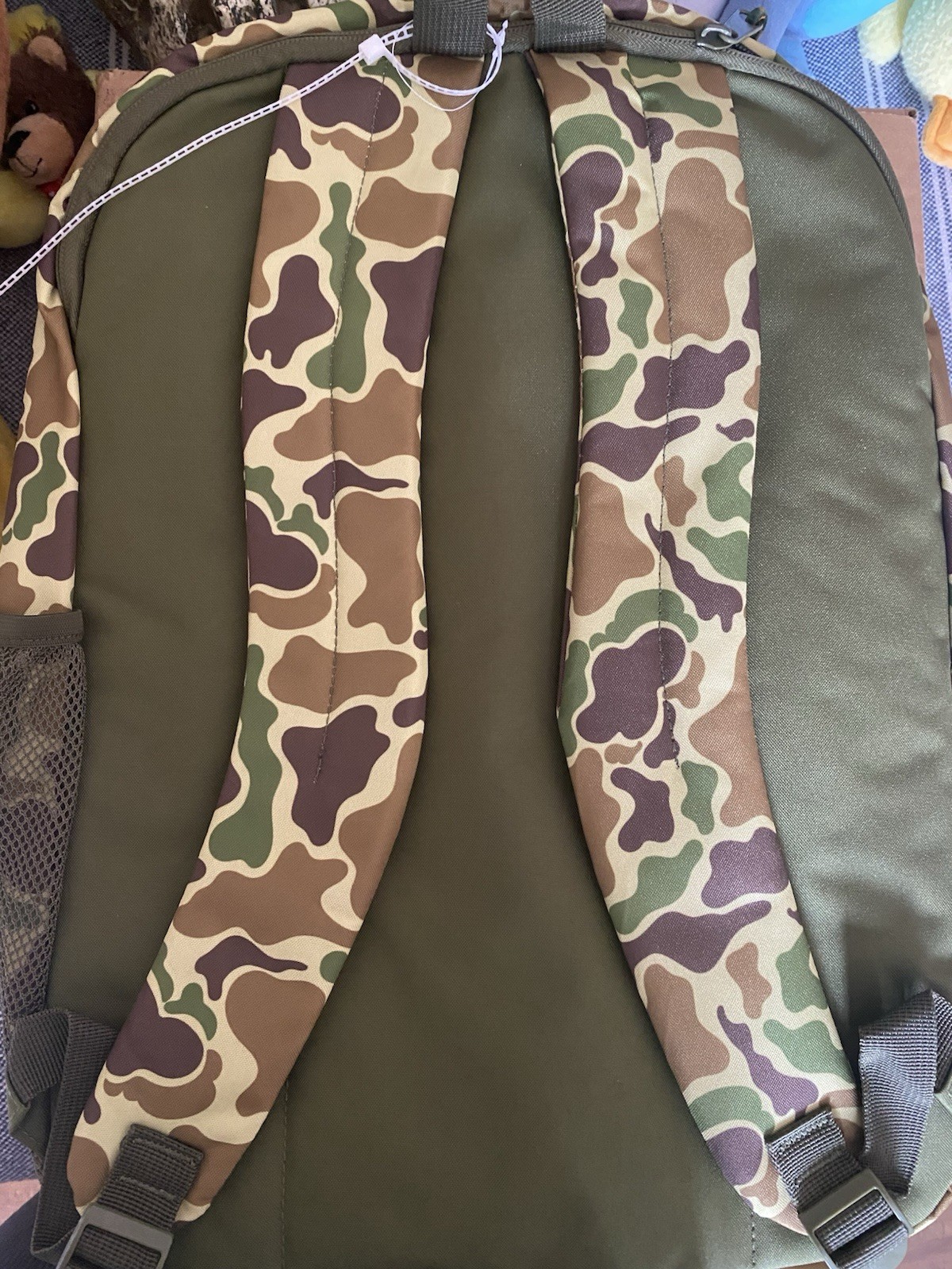 Mad Engine Green Camouflage Backpack Camo New No Tag Lots of Pockets Lightweight