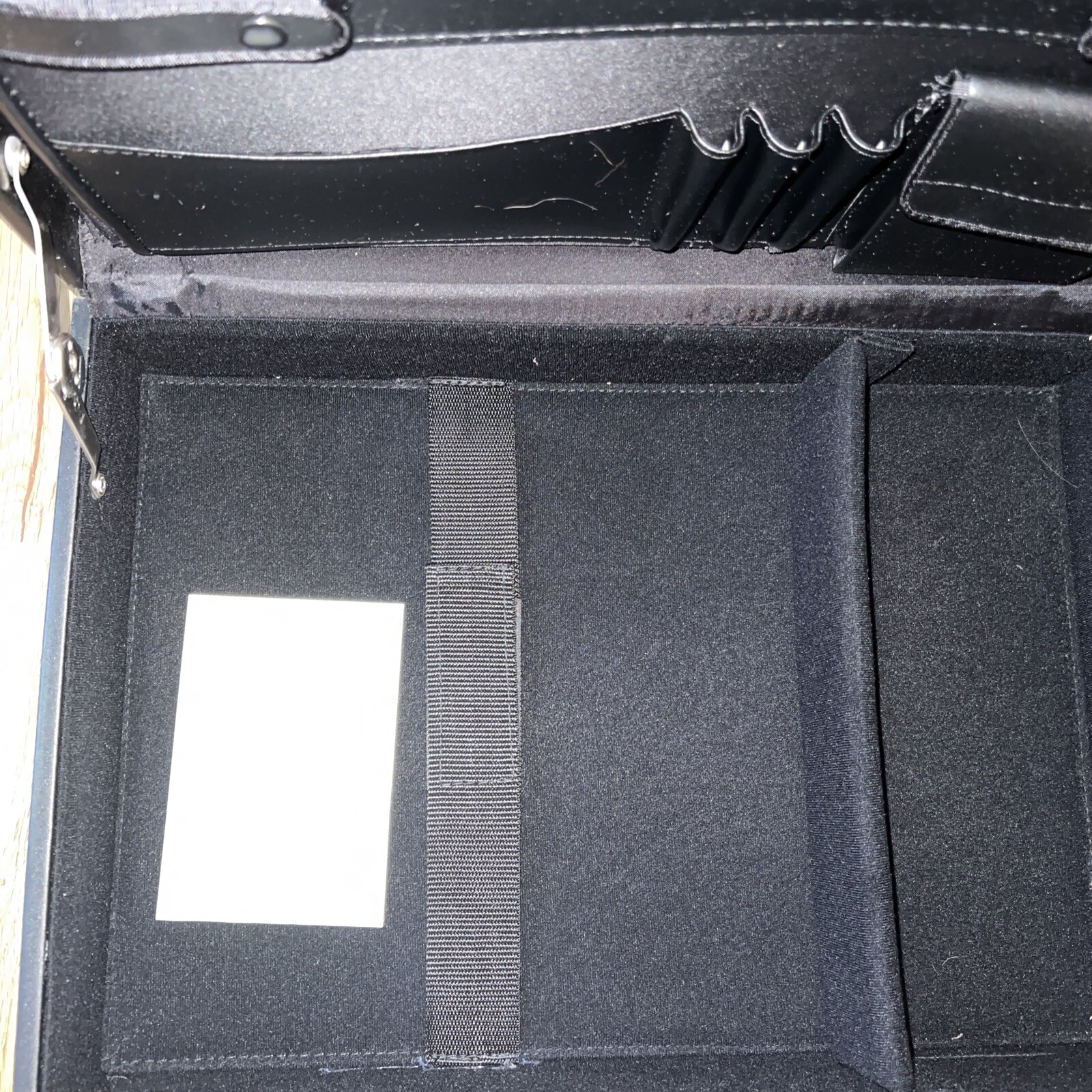 Exel Black Leather 17” Business Professional Attache Portfolio Laptop Briefcase