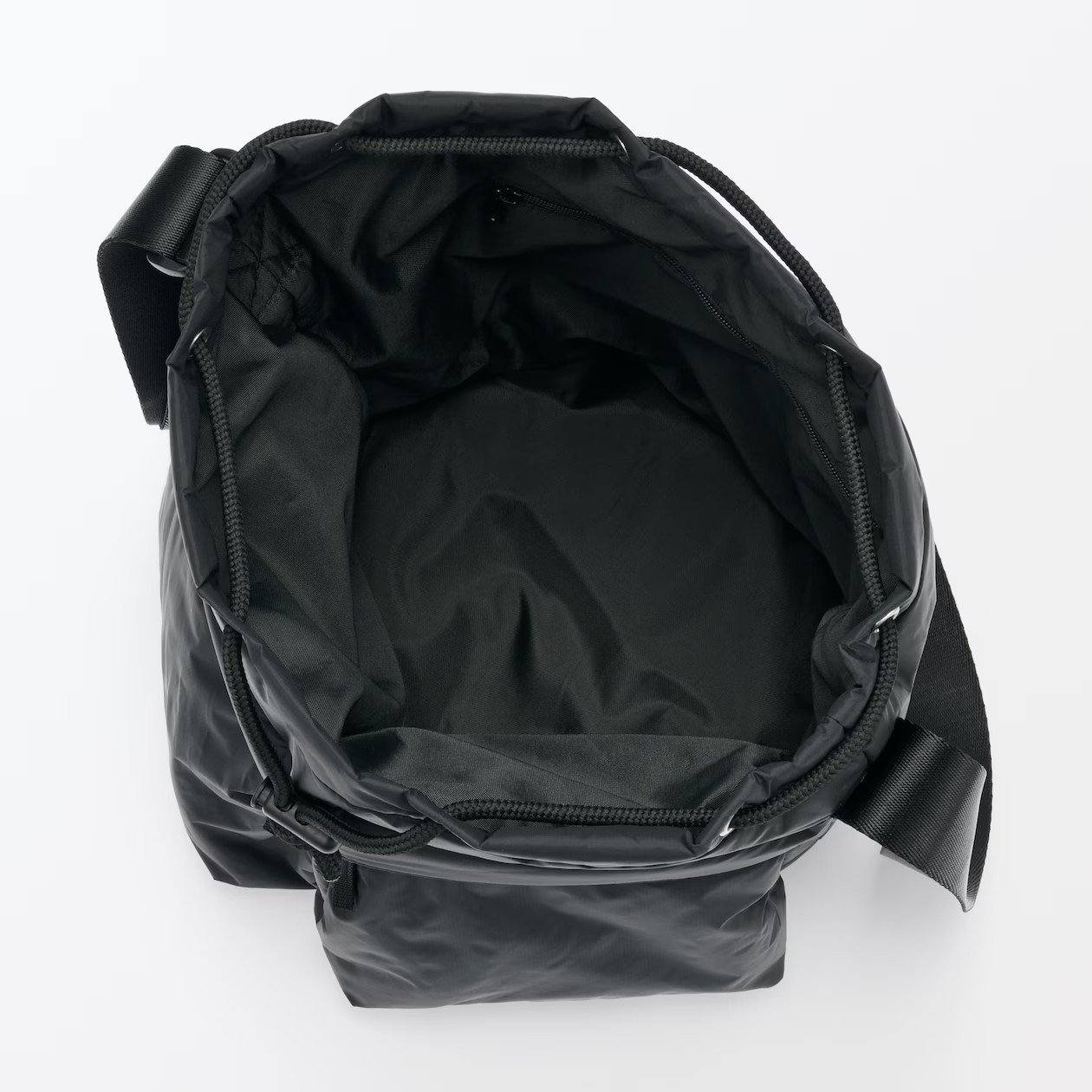 MUJI Water-Repellent Padded Drawstring Bag 11-Litter Crossbody Unisex NWT