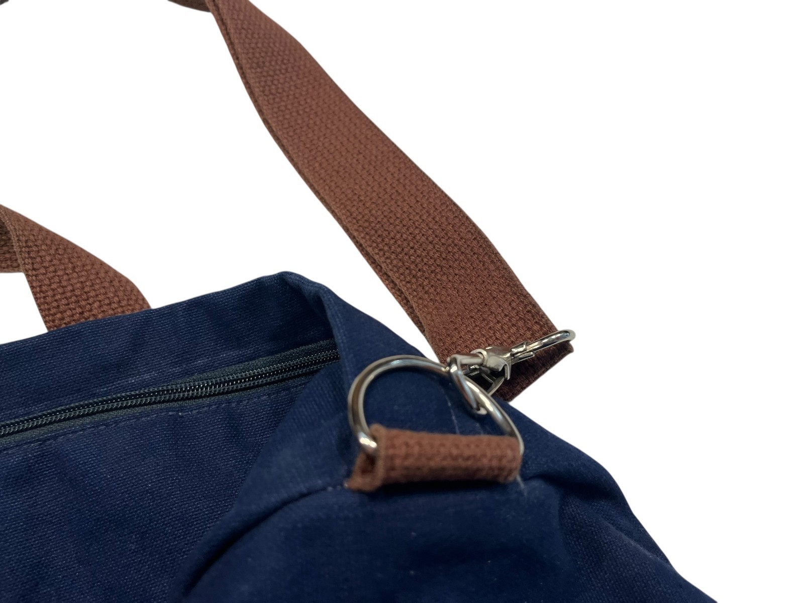 BLUE CLAW x USA MADE Blue/Brown CANVAS DUFFLE BAG Travel Gym Camping Hike Gear