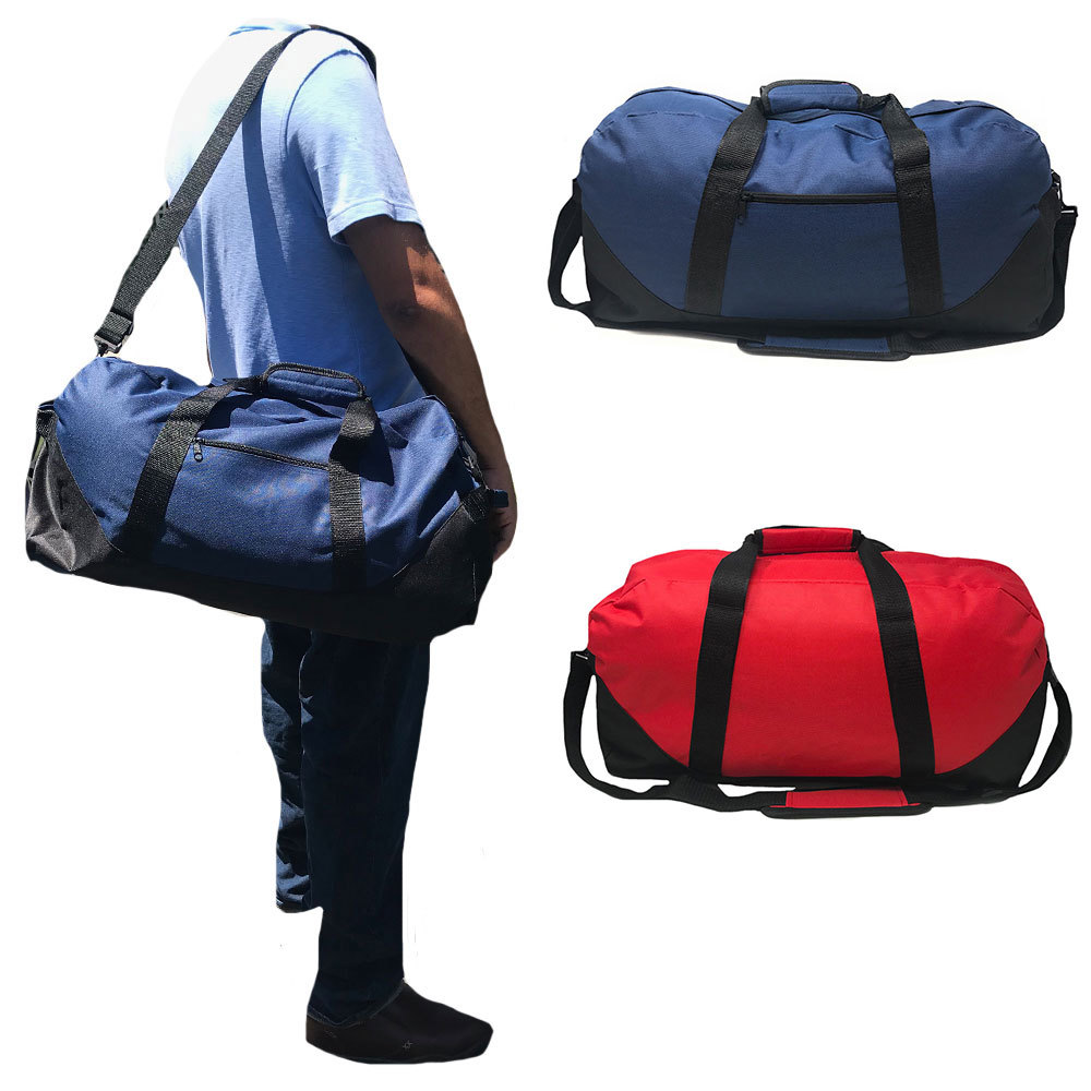 Large 21″ Duffle Duffel Bags Two Tone Work Travel Sports Gym Carry-On Luggage