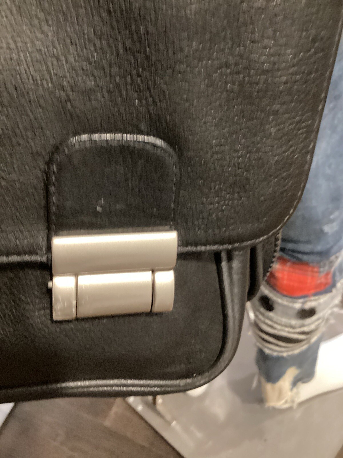 leather briefcase 4 Compartments