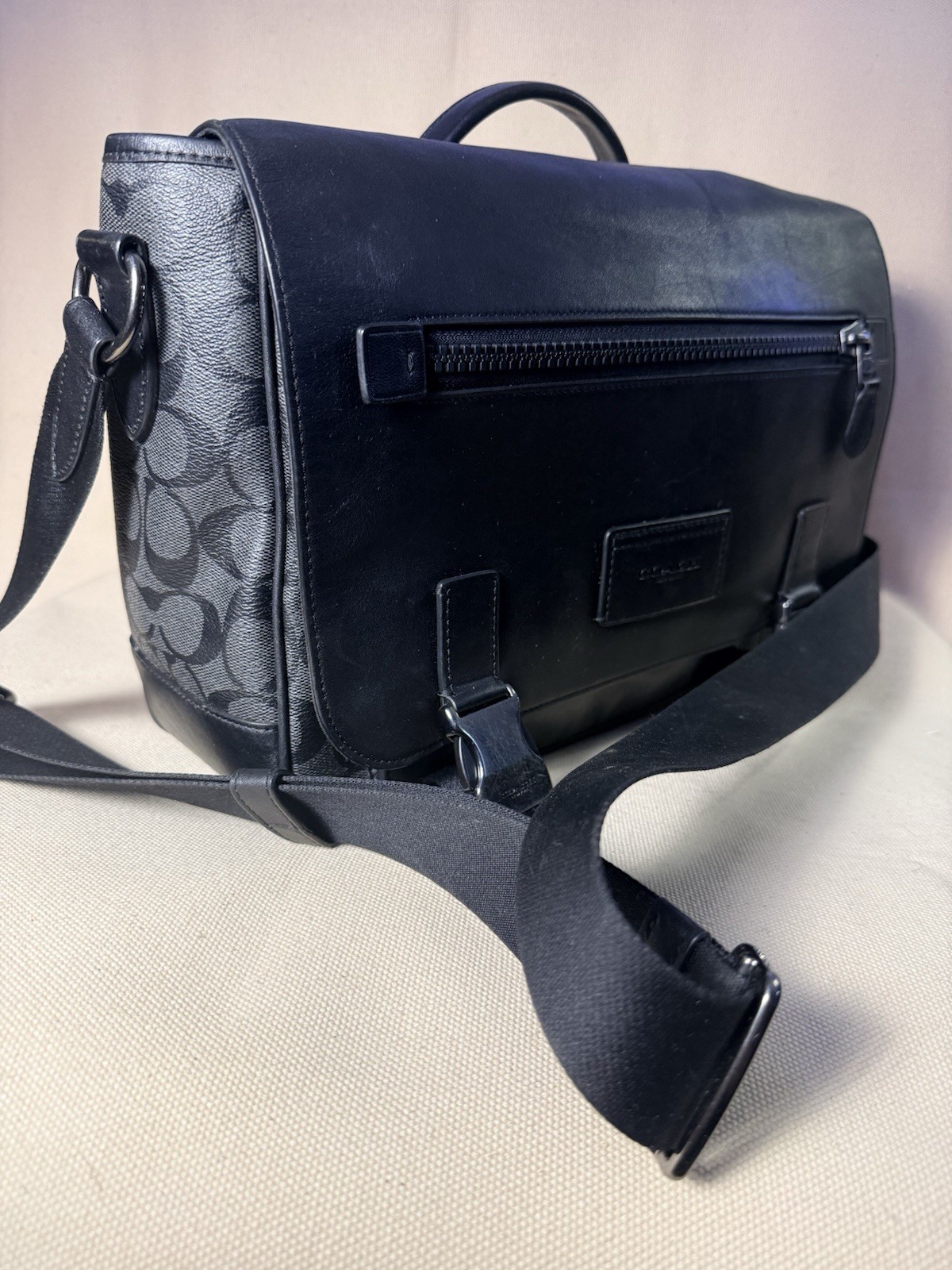 Coach Metropolitan Slim Messenger C2793 – Black Signature Leather