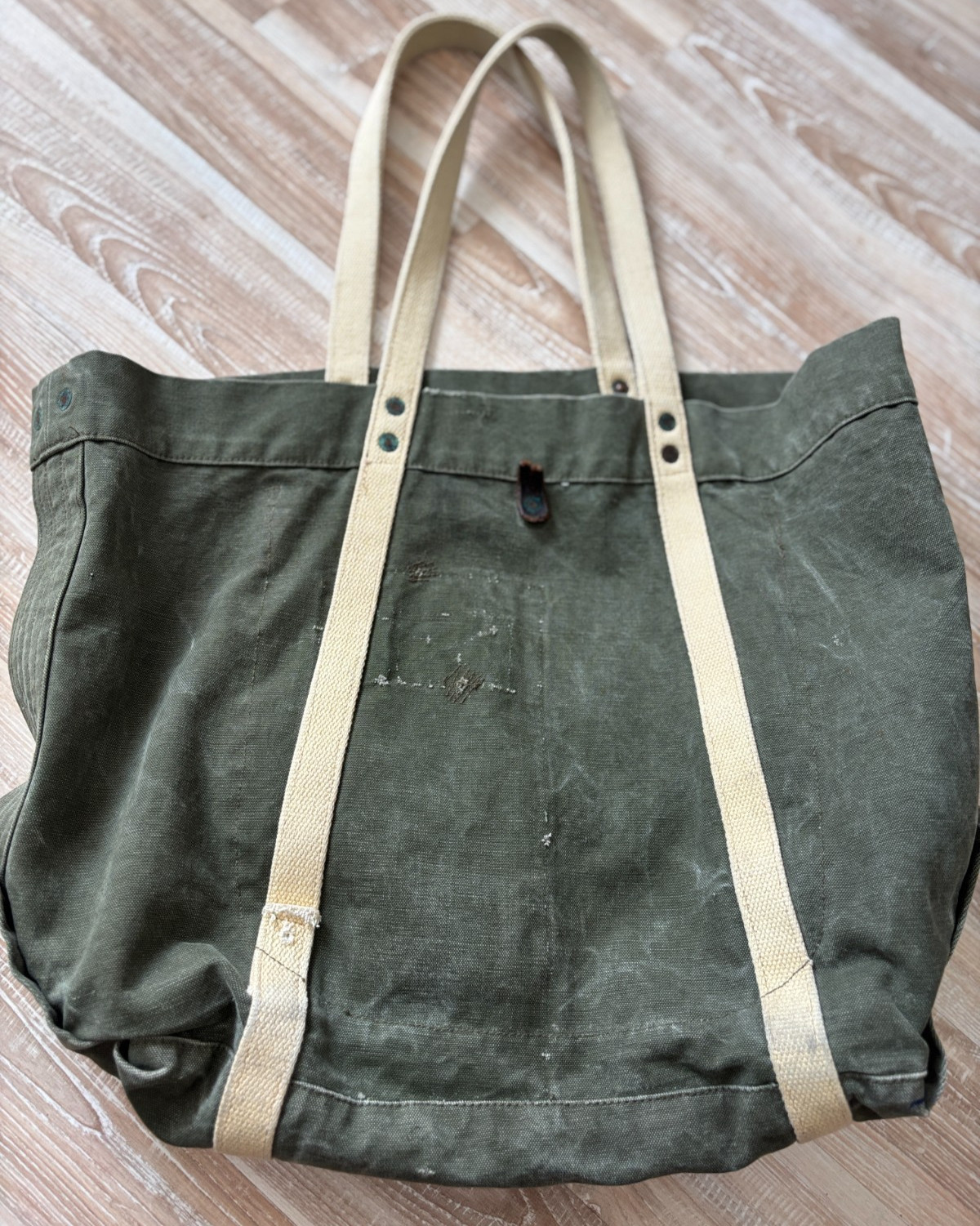Vintage RRL Ralph Lauren Double RL Canvas Large Military Travel Tote Bag GRAIL