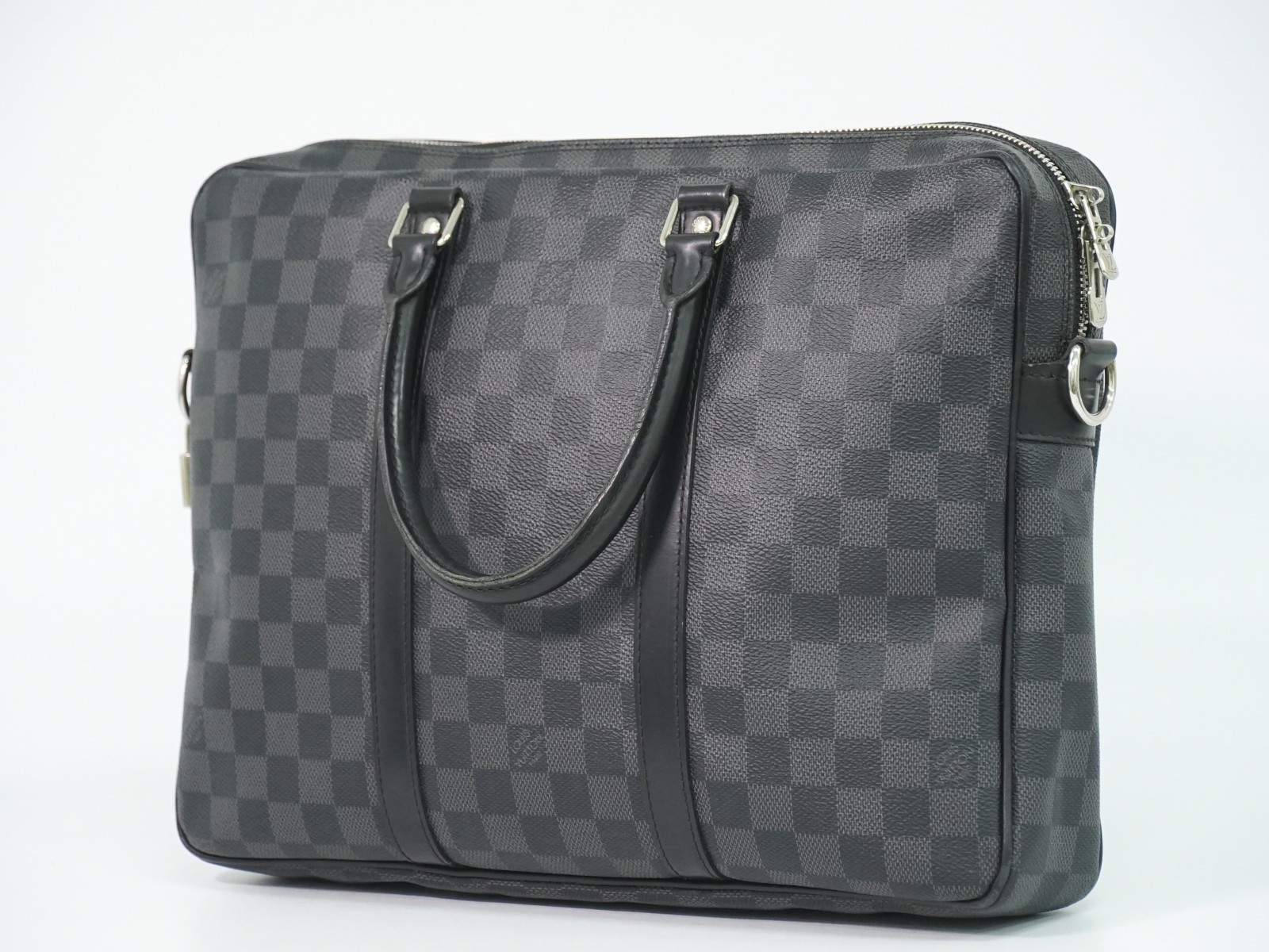 Louis Vuitton Porte Documents Voyage PM N41478 Damier Graphite Business Bag