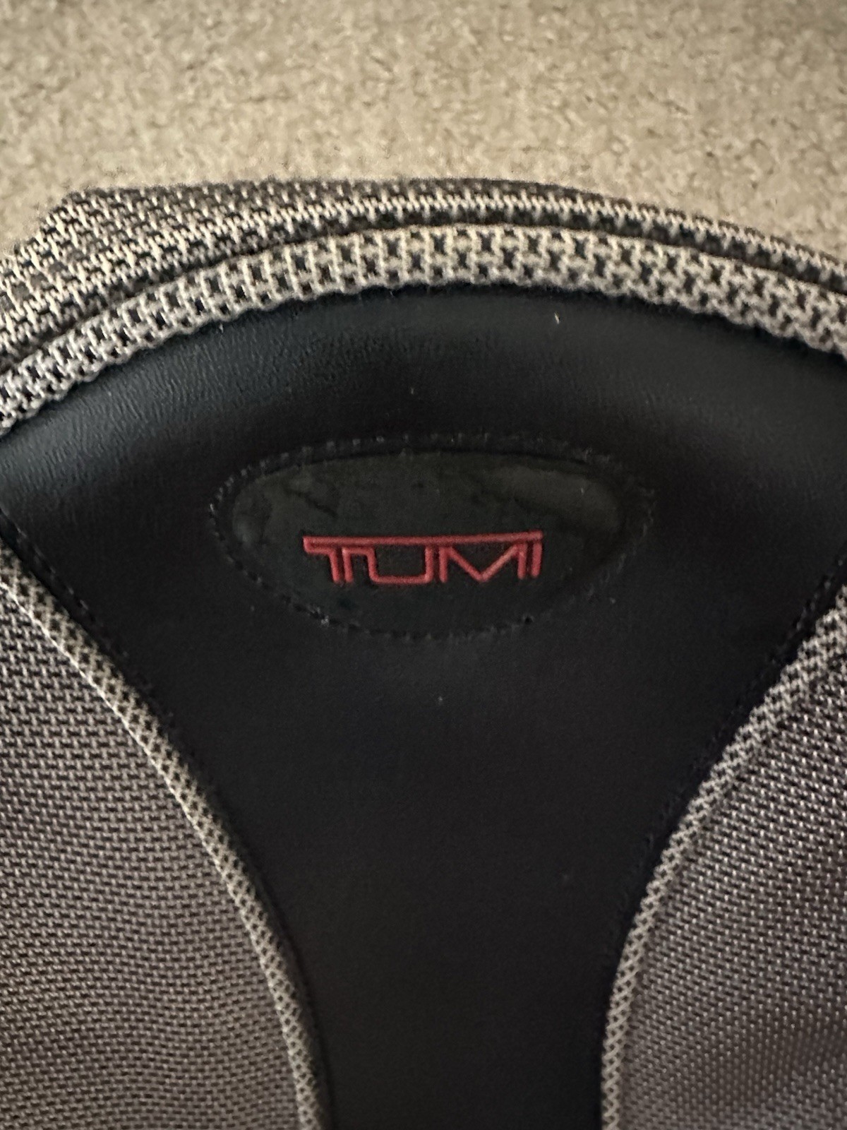 Vintage Tumi T2 Tech Gunmetal Ballistic Backpack Nylon Black Leather Backpack