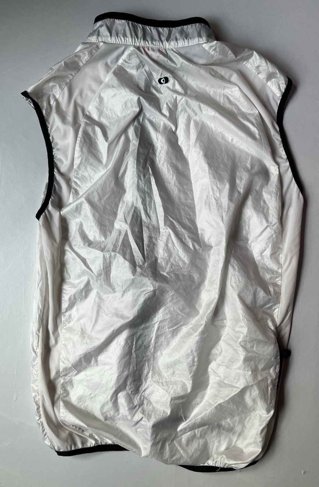 Women’s L White Capo Sleeveless Zip-Up Cycling Wind Vest/Jacket *READ BELOW*