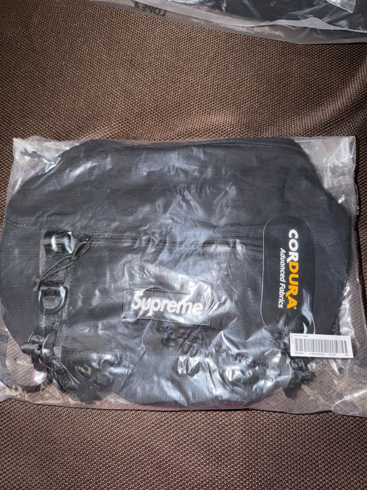 Supreme Utility Bag (SS25) Black New Factory Sealed Authentic Cordura