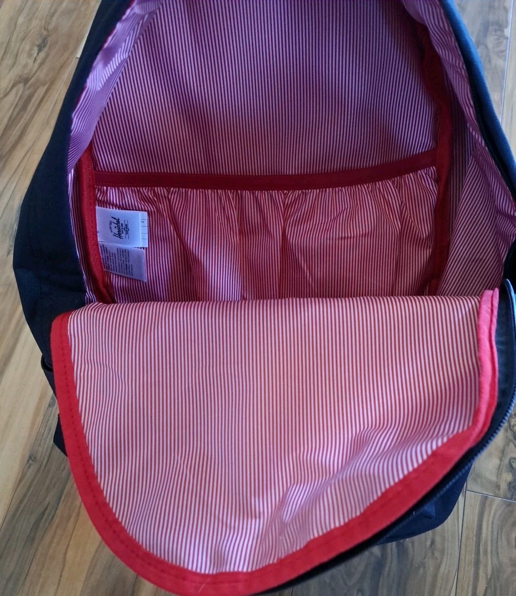 New Hershel Supply Co. Brand Full-Suze Backpack Black See Photos