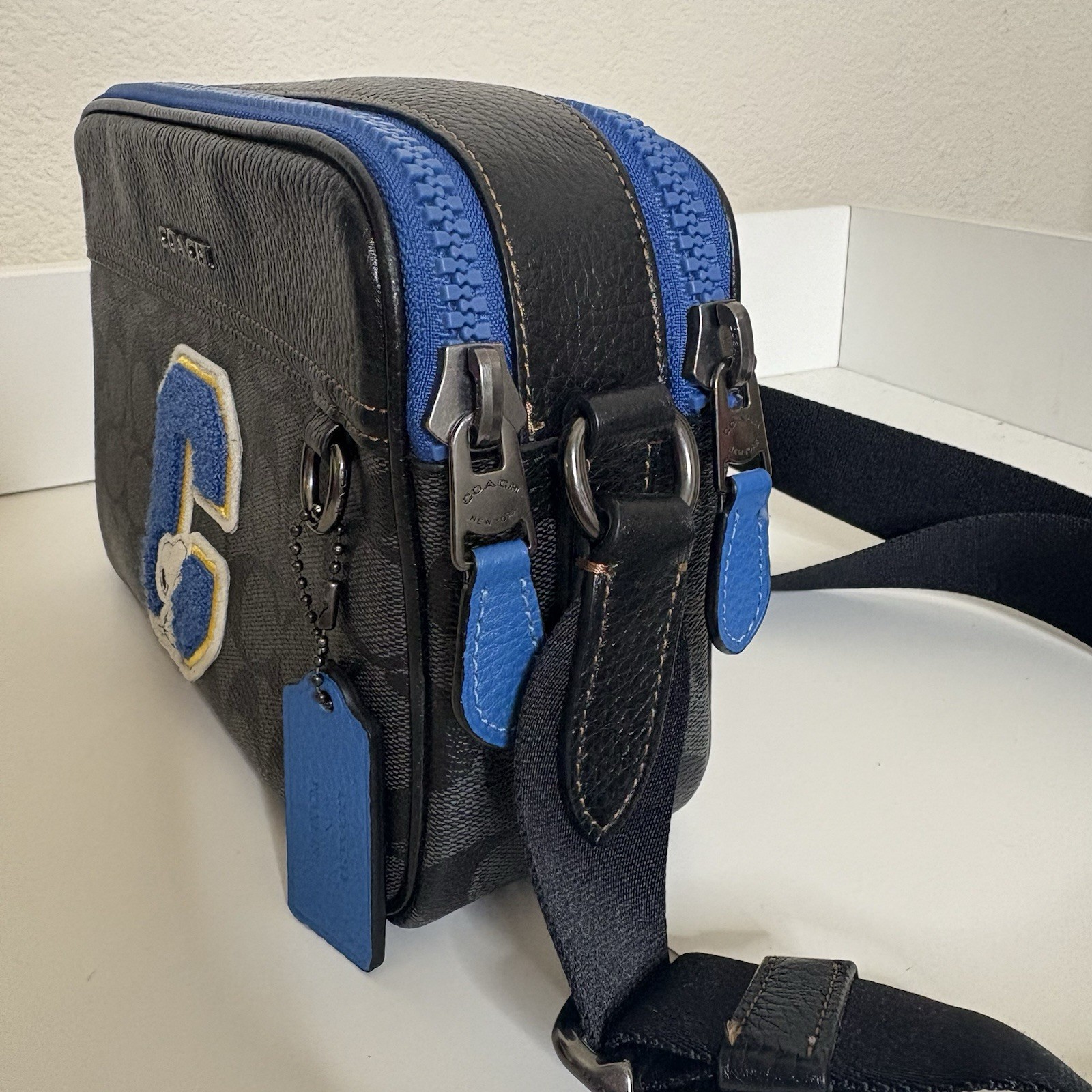 Coach x Peanuts graham Snoopy C Patch Signature Crossbody