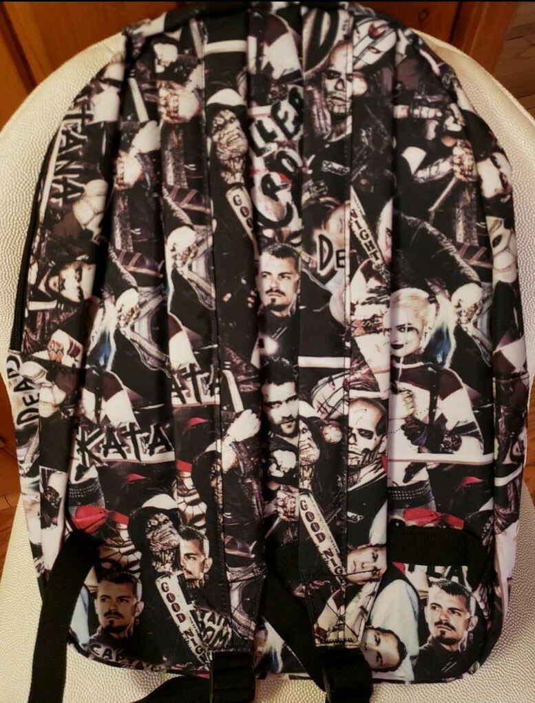 DC Comics Suicide Squad Backpack Harley Quinn Joker Bioworld School Bag NWOT