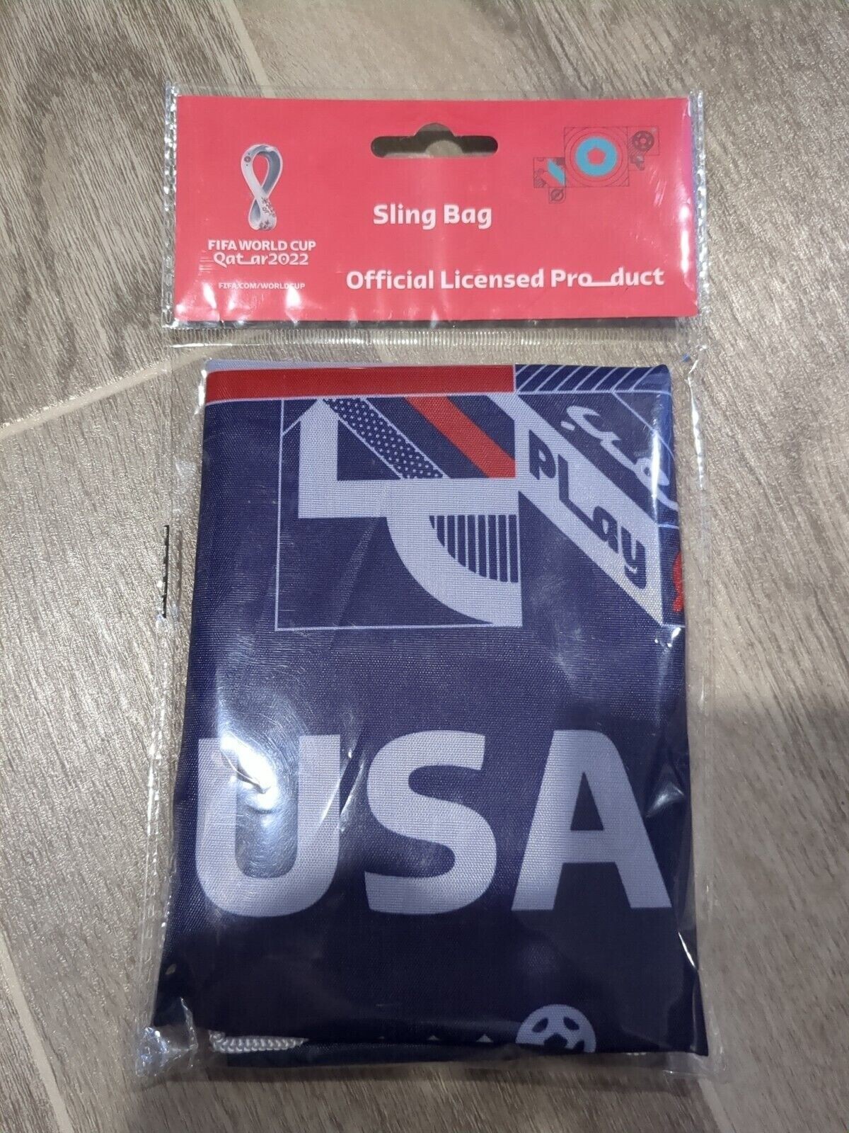 new FIFA World Cup Qatar 2022 United States Sling Bag 17″x13.5″ Soccer Backpack