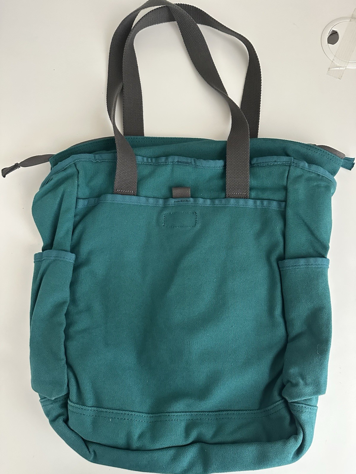 Vintage Duluth Trading Company Blue Multi Pocket Canvas Work Bag