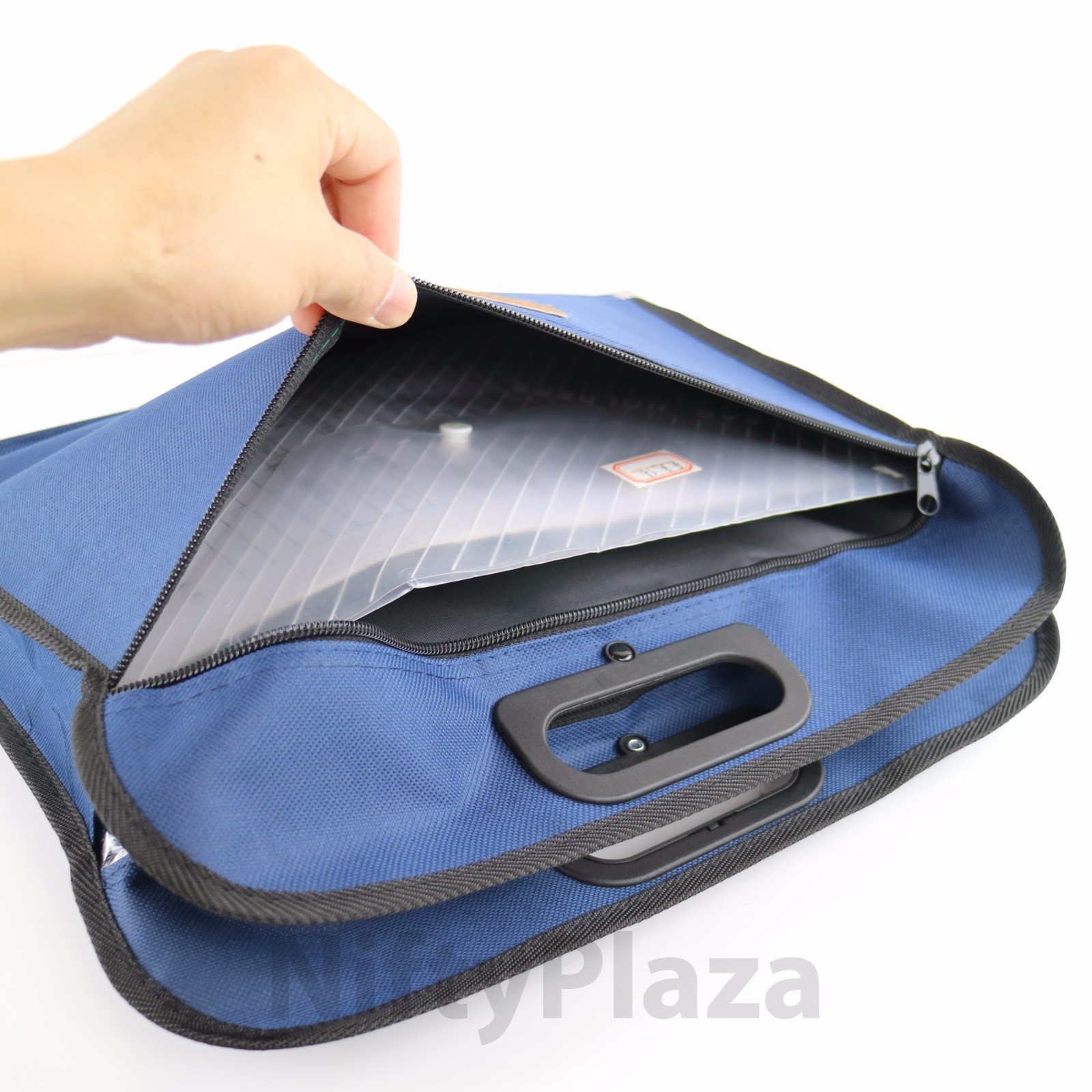 Business Documents holder Zipper Bag Men’s Soft Tote Casual Handbag A4 Documents