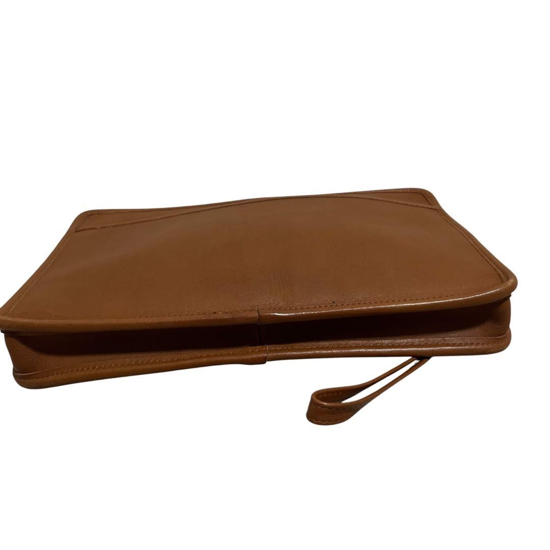 Coach Old Coach Clutch Bag 5149 Brown Glove Leather USA Made
