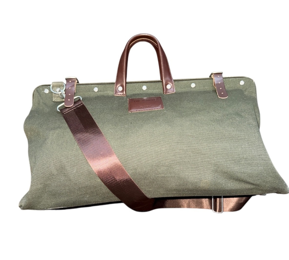 Line Of Trade #0312 Duffle Overnight Weekend Bag Dark Olive Green