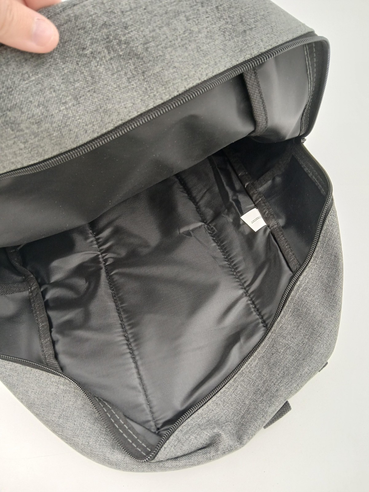 Gray Black Backpack Mens Large Lightweight School Laptop Bag Dual Mesh Pockets