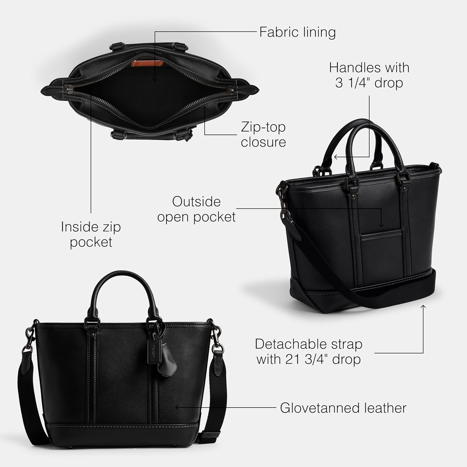 COACH Mens Metropolitan Carryall 22