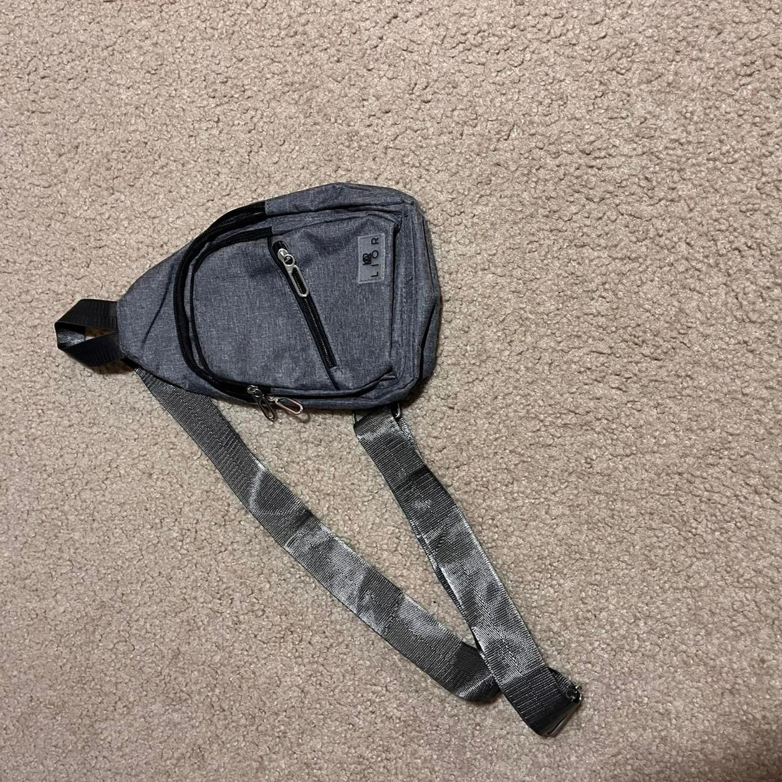 Unbranded Men’s Grey and Black Bag