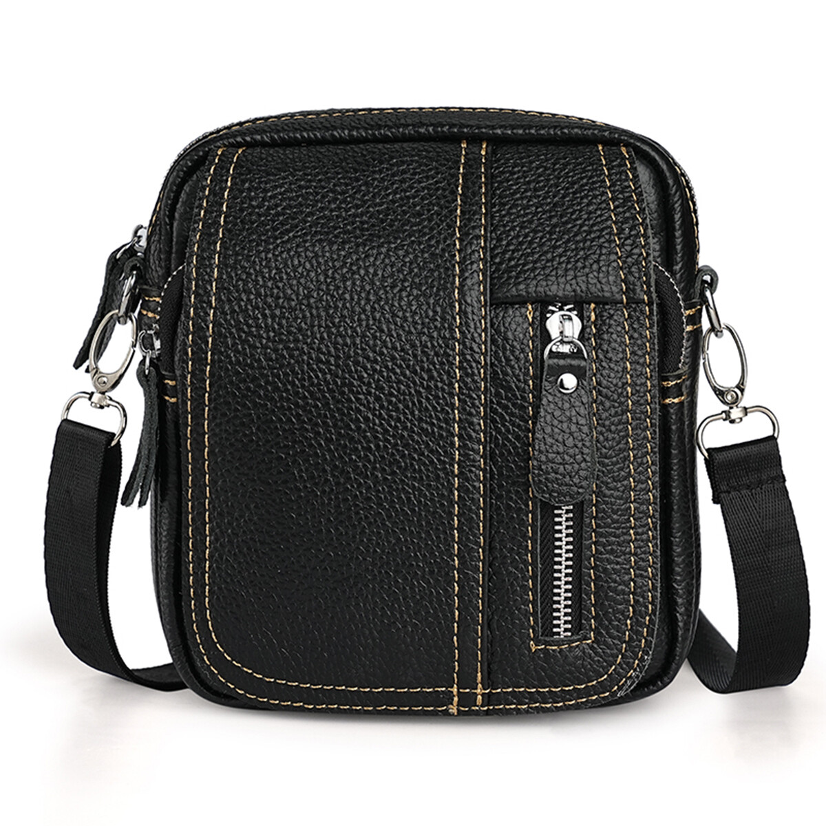 Mens Small Crossbody Phone Bag PU Leather Wallet Shoulder Purse Pocket Bag Gift