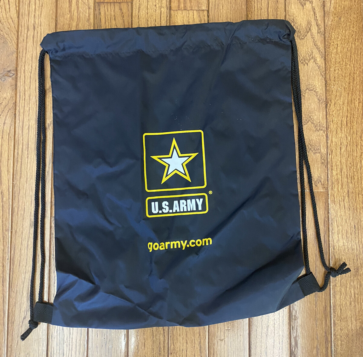 New U.S. Army Black Bag Army Draw String Bag Back Pack