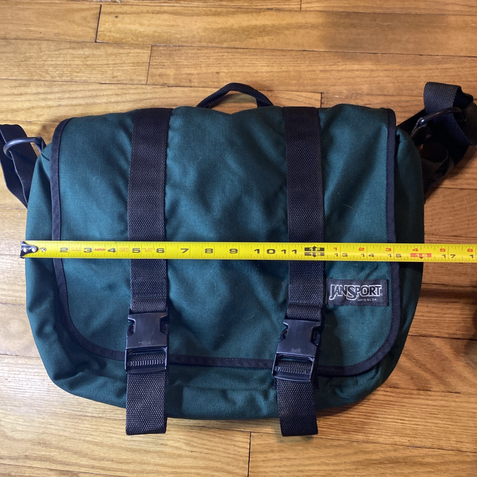 Jansport Green Laptop Messenger School Business Professional Bag