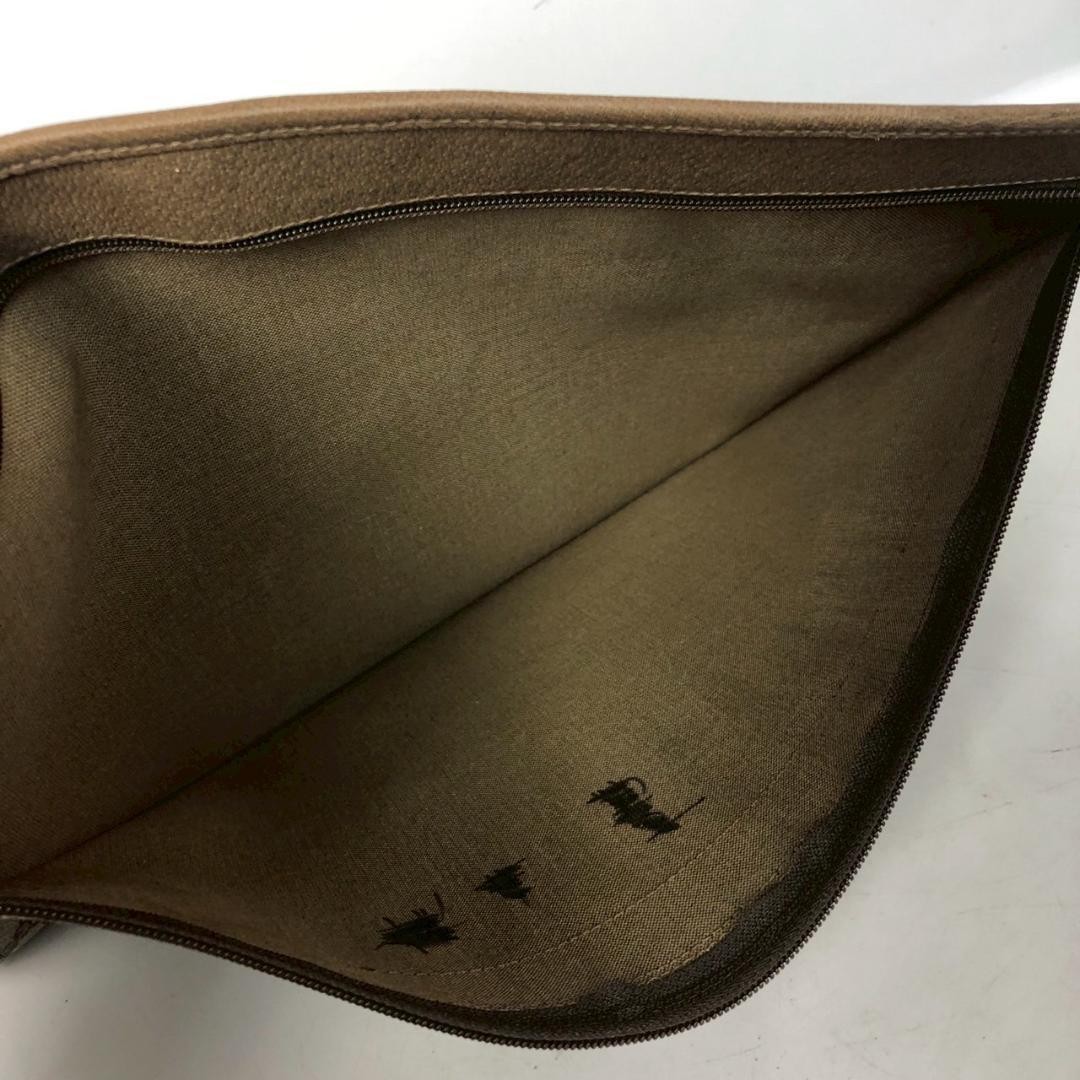GUCCI Vintage GG Supreme Sherry Line Clutch Bag Leather Men Size 32cm