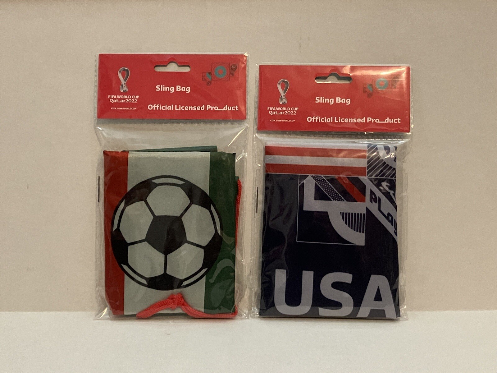 FIFA World Cup Qatar 2022 United States & MEXICO Sling Bag 17″x13.5″ Backpack