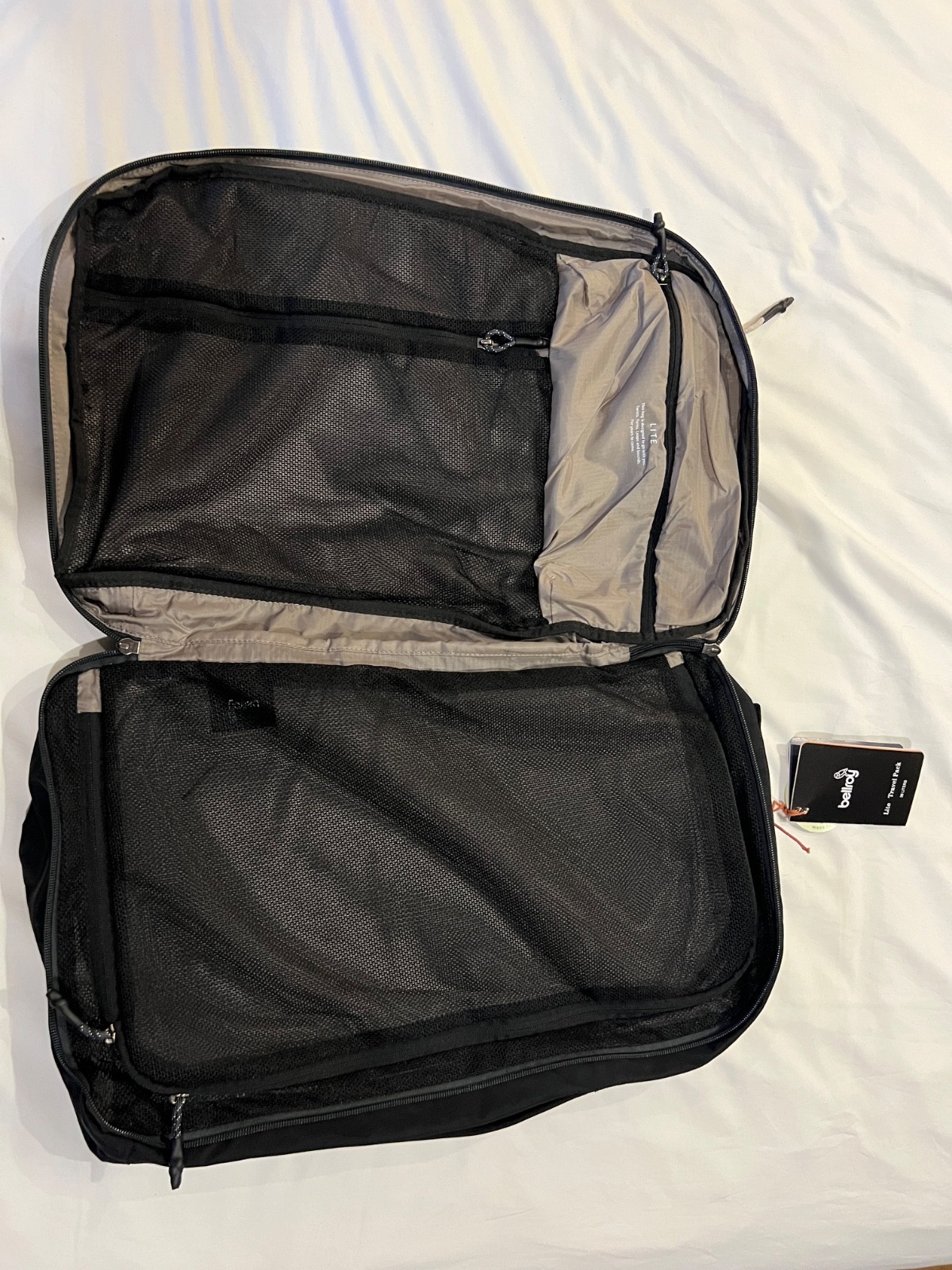 Bellroy Travel Black Backpack 38 L