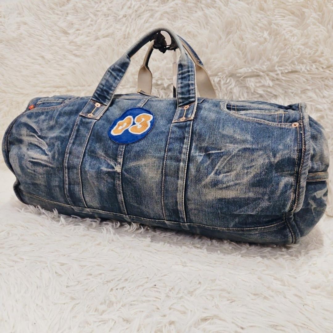 Mizuno x 241 CO Denim Boston Bag Indigo Blue Limited Edition Travel Bag