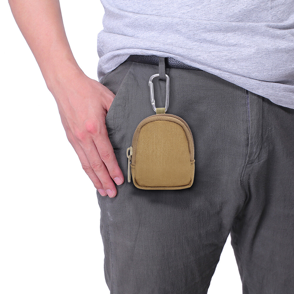 Tactical Mini EDC Key Coin Bag Wallet Waist Belt Molle Pouch Holder Purse Pocket