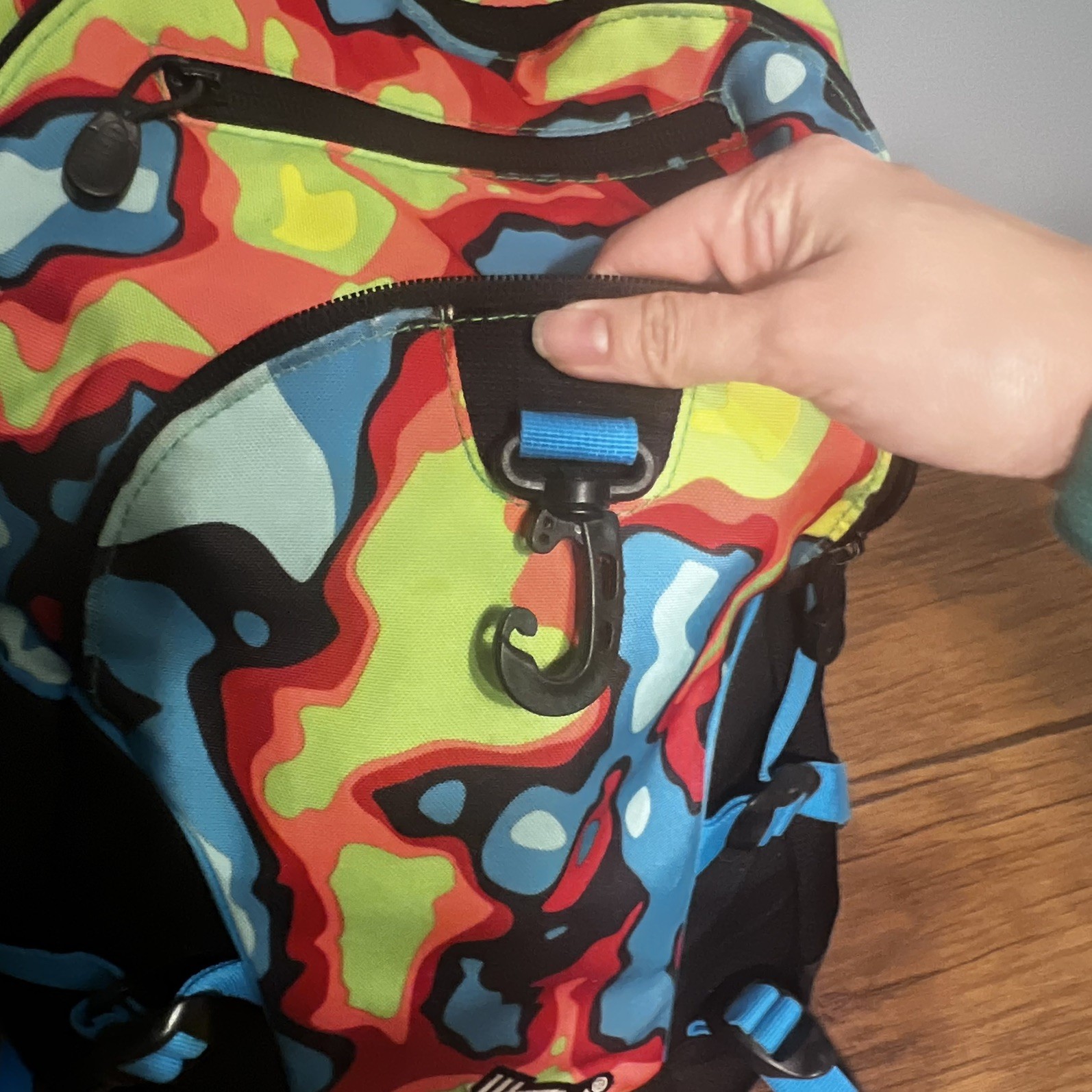 High Sierra Backpack Rare Multi-Color Compartment Zip Bookbag