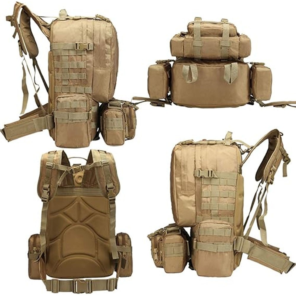 75L Large Military Tactical Backpack for Men Camping Hiking Waterproof Backpack
