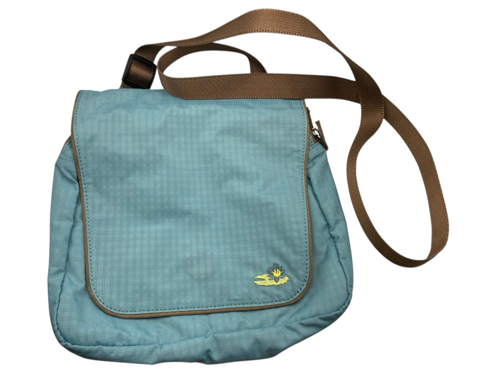 Fishpond Crossbody Flap Bag Magnetic Closure Zipper Compartment 9×10 Fishing
