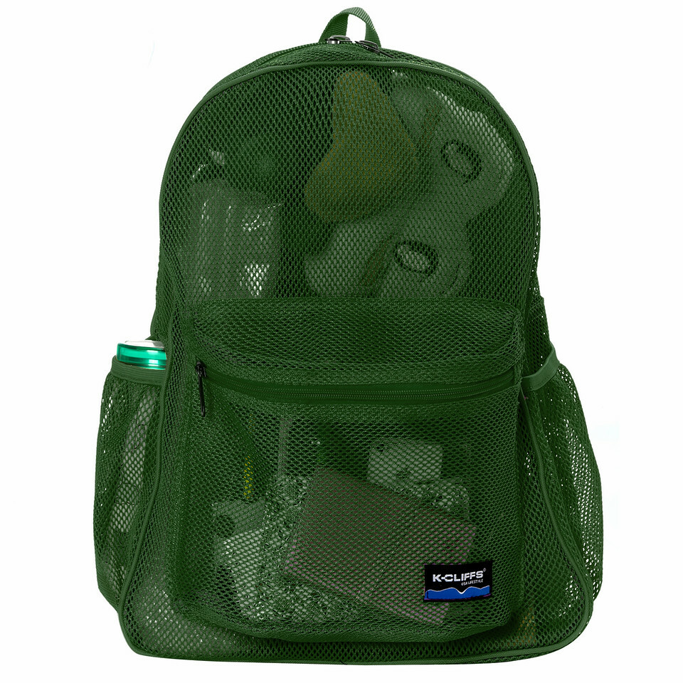 17.5″ 100% Mesh Backpack, Net Gym Bag, Daypack