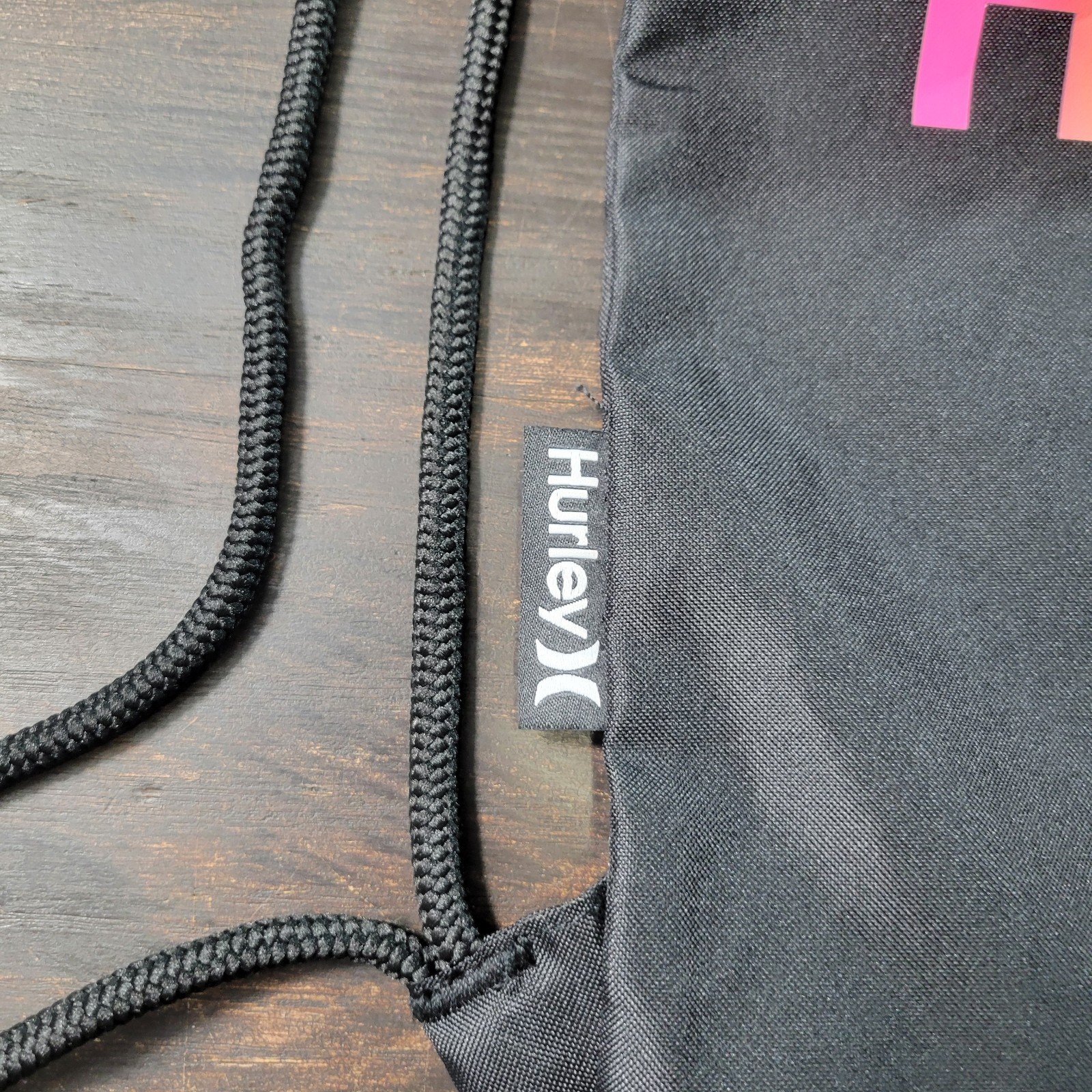 Hurley Cinch Sack Drawstring Bag Backpack Gym School Tote Multicolor Ombre O/S