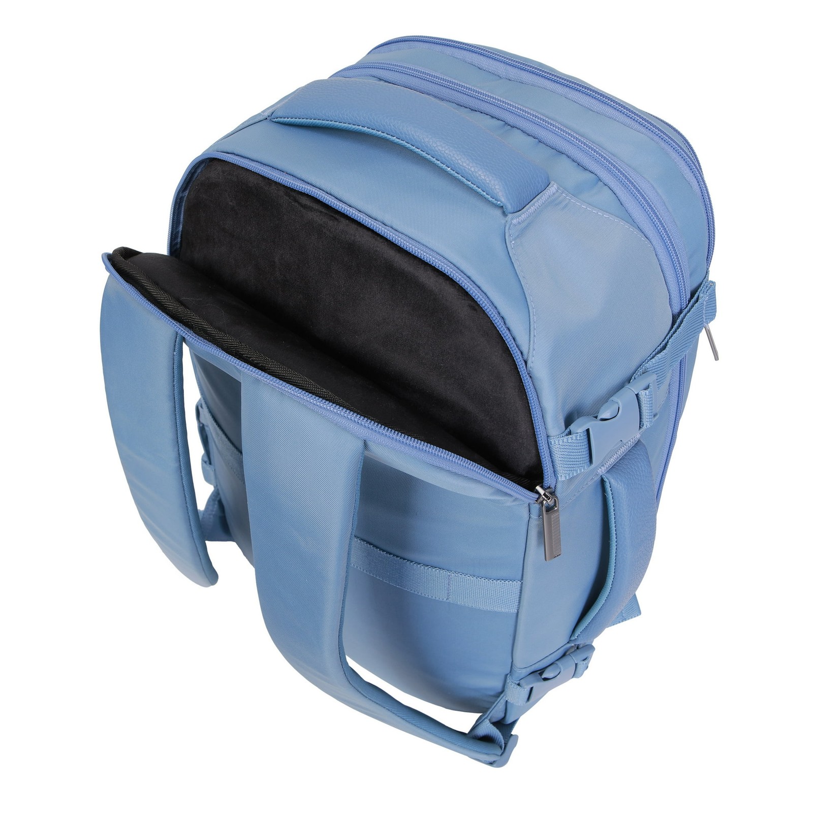 Blue Shadow 18″ Nylon Travel Backpack with 15″ Laptop Sleeve — EUC!