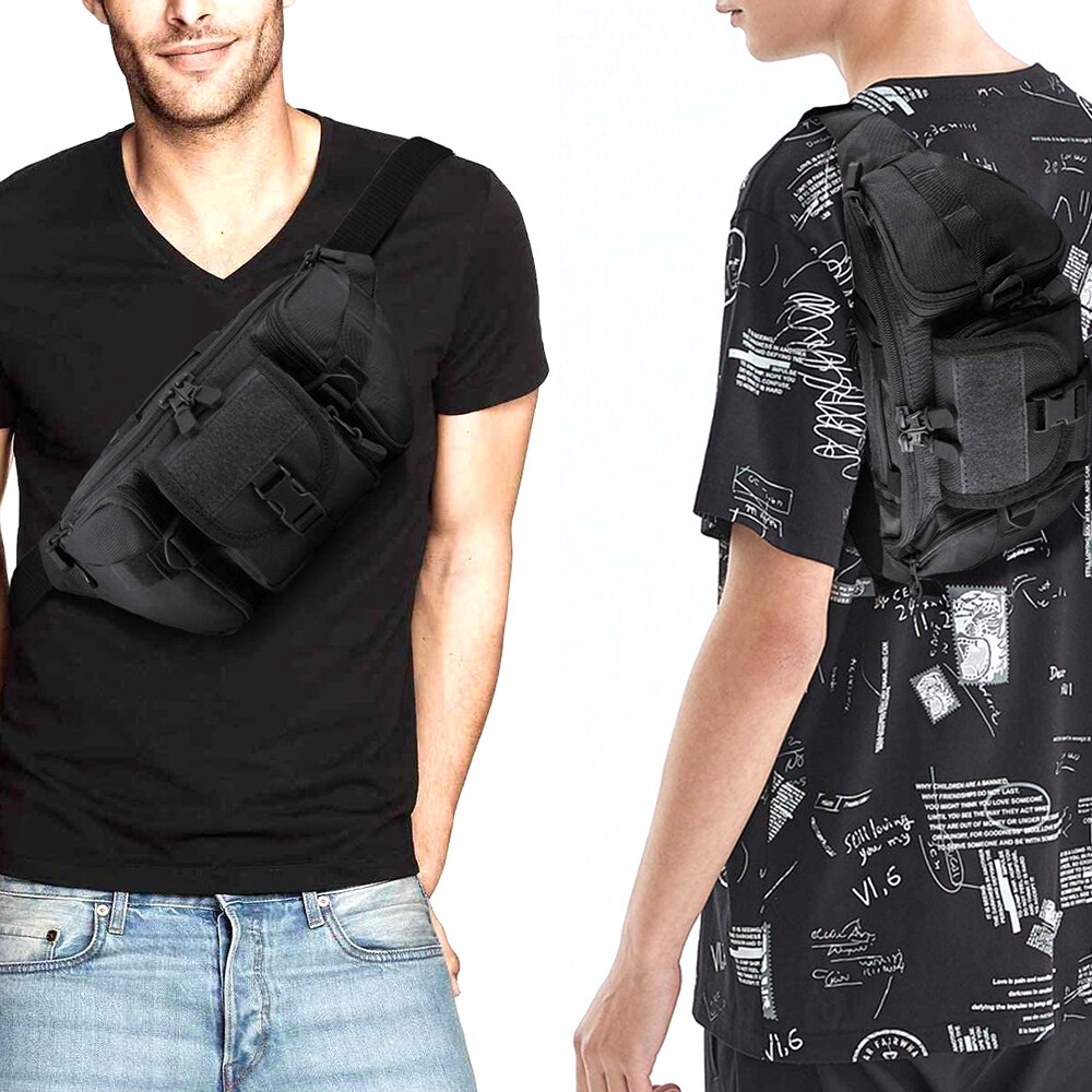 Tactical Carry Concealed Gun Holster Bag Fanny Pack Holster Pistol for Hiking