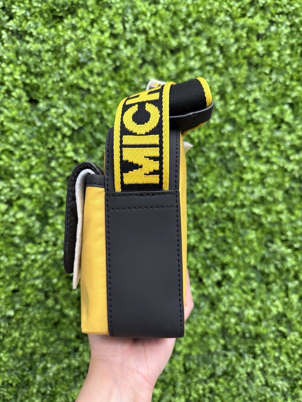 Michael Kors Lautner Medium Nylon Camera Crossbody Bag Honey