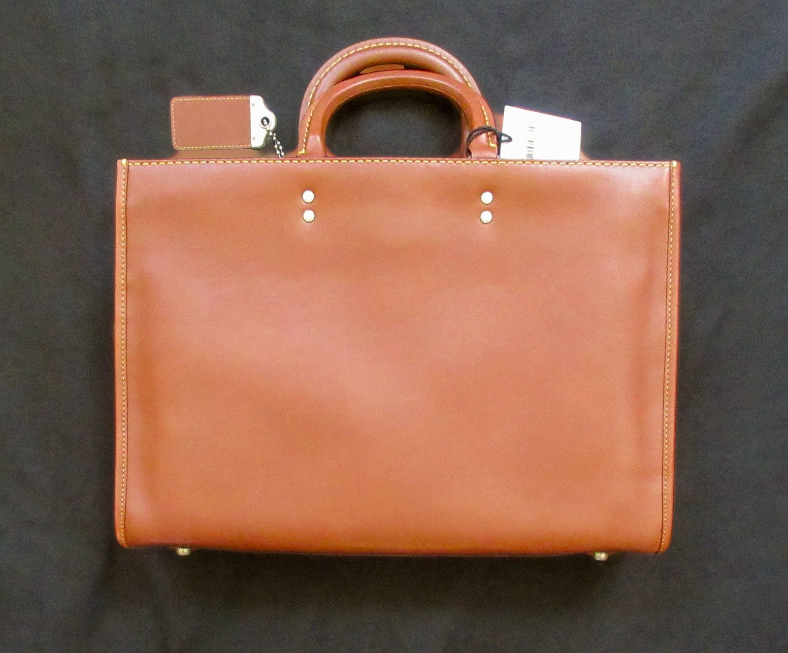 NWT Coach 1941 Rogue Briefcase 11647 Dark Sienna Vintage Glovetanned Leather