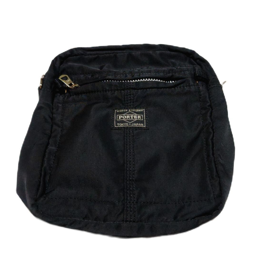 PORTER Mile Mini Shoulder Bag Nylon Cotton Twill Used Japan