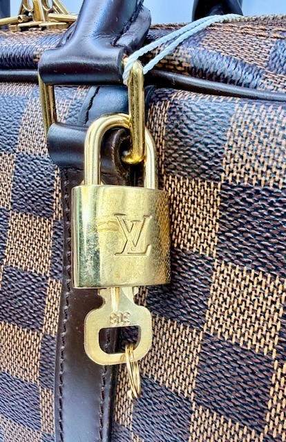 LOUIS VUITTON Porte Documents Voyage Damier Ebene Canvas Briefcase – Excellent