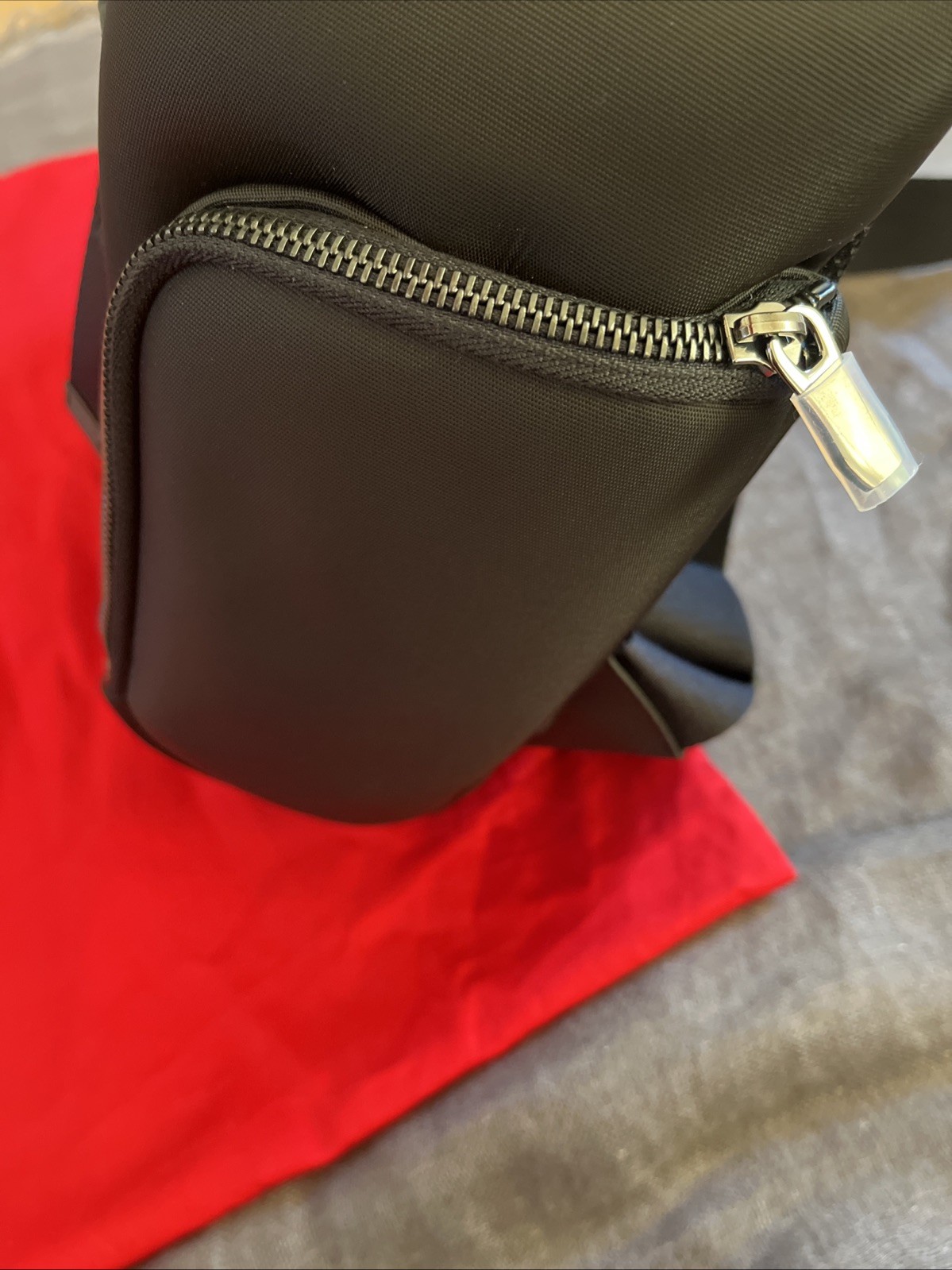 Ferrari Purosangue Black Leather Backpack with Storage Bag Original Genuine