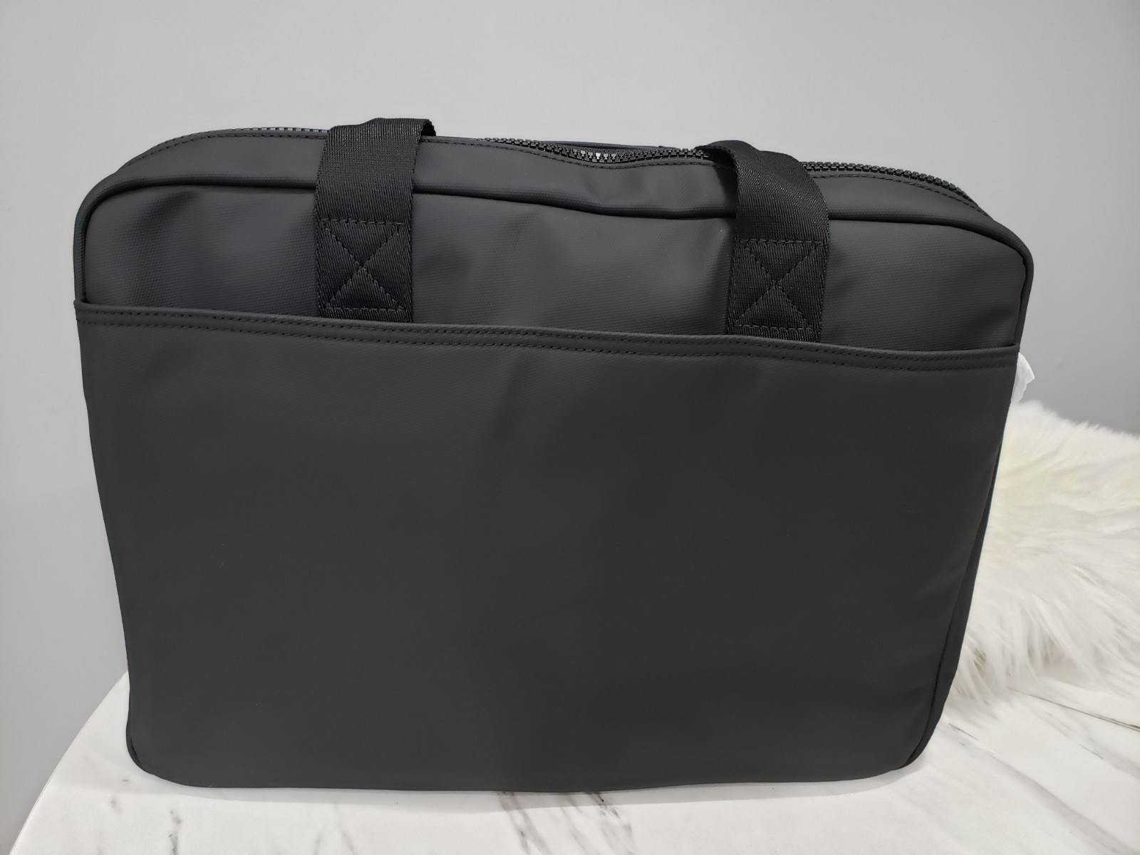 NEW Tommy Hilfiger Black Laptop Messenger Bag Briefcase Computer Mens Prep Work