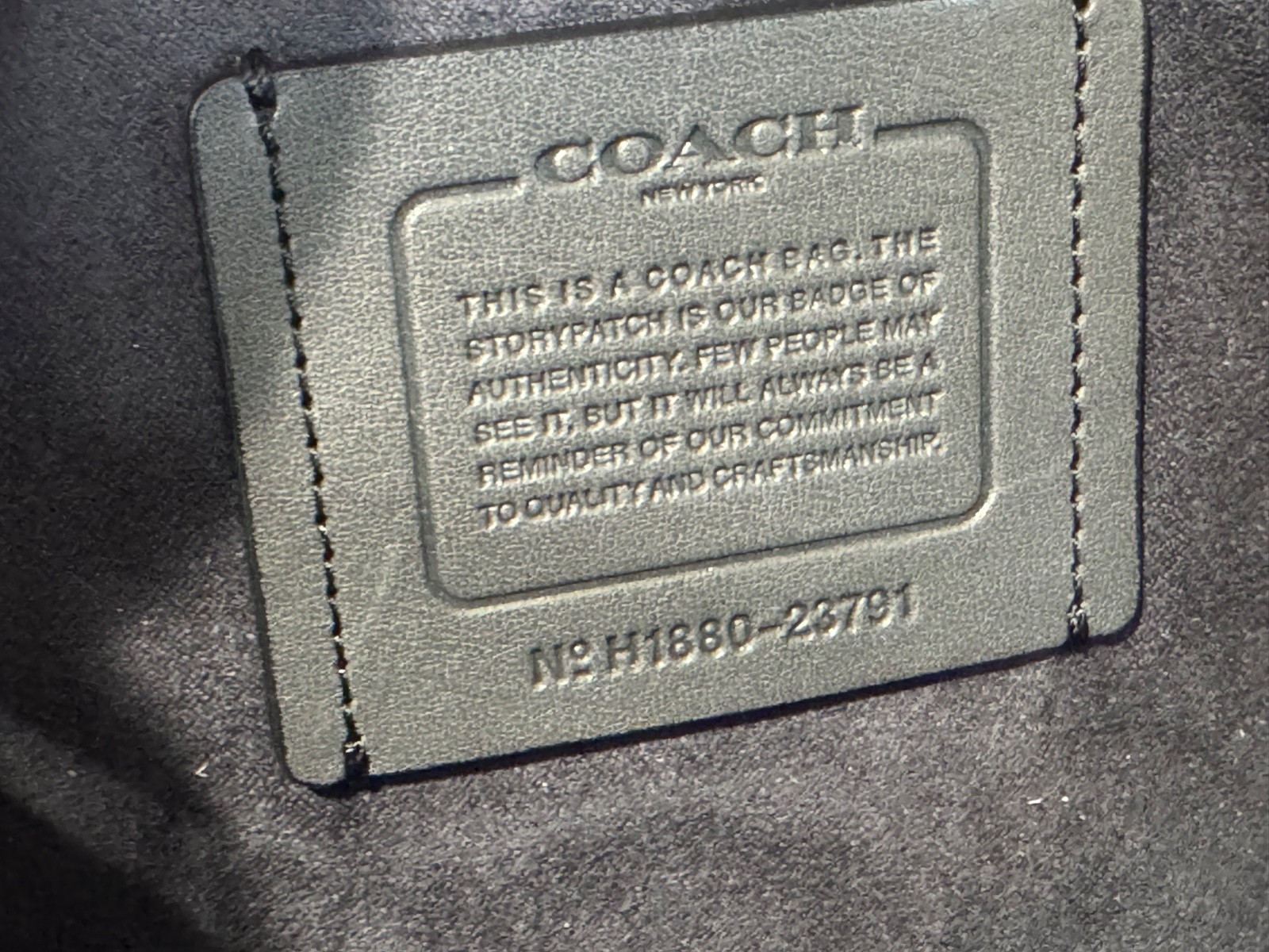H1880-23791 COACH MEN’S METROPOLITAN DOUBLE ZIP BUSINESS-GRAY LEATHER BRIEFCASE