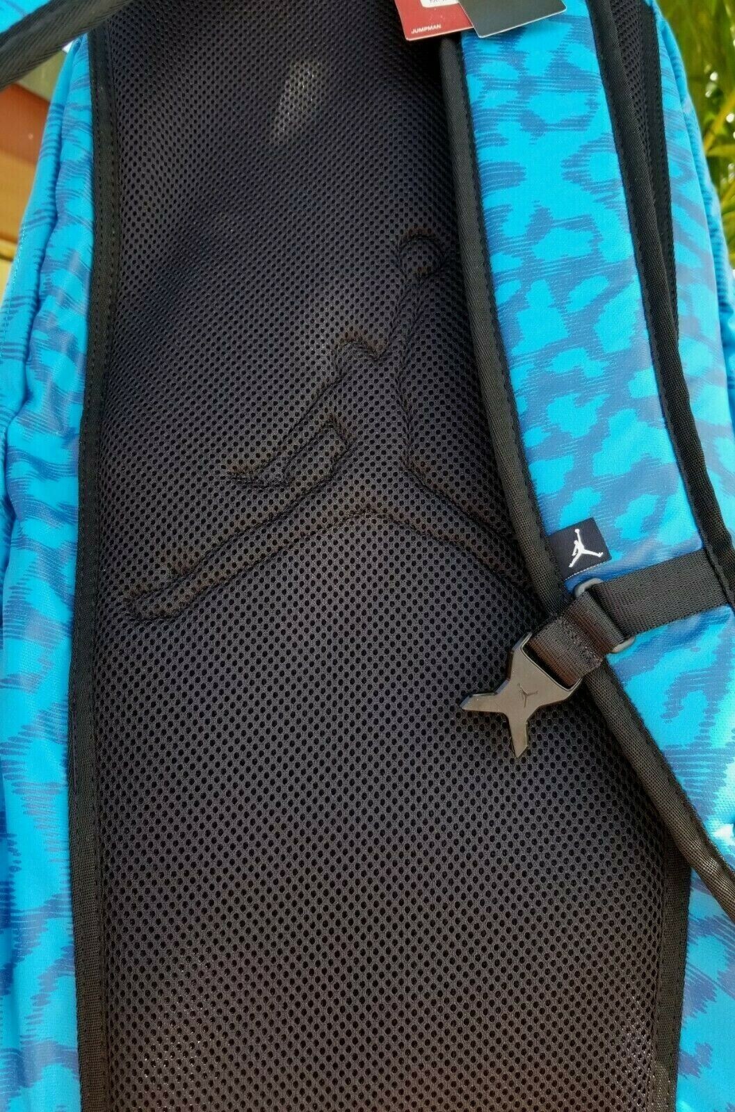 Nike Air Jordan Jumpman Backpack Blue Lagoon Laptop Sleeve Gym Bag 9A1776-B22