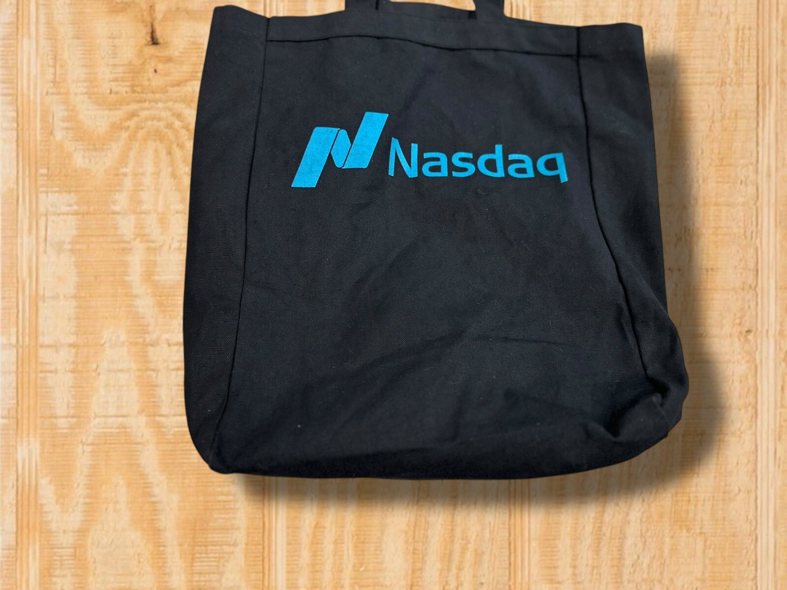 RARE! NASDAQ STOCK MARKET EXCHANGE FINANCE WALL STREET COTTON TOTE BAG