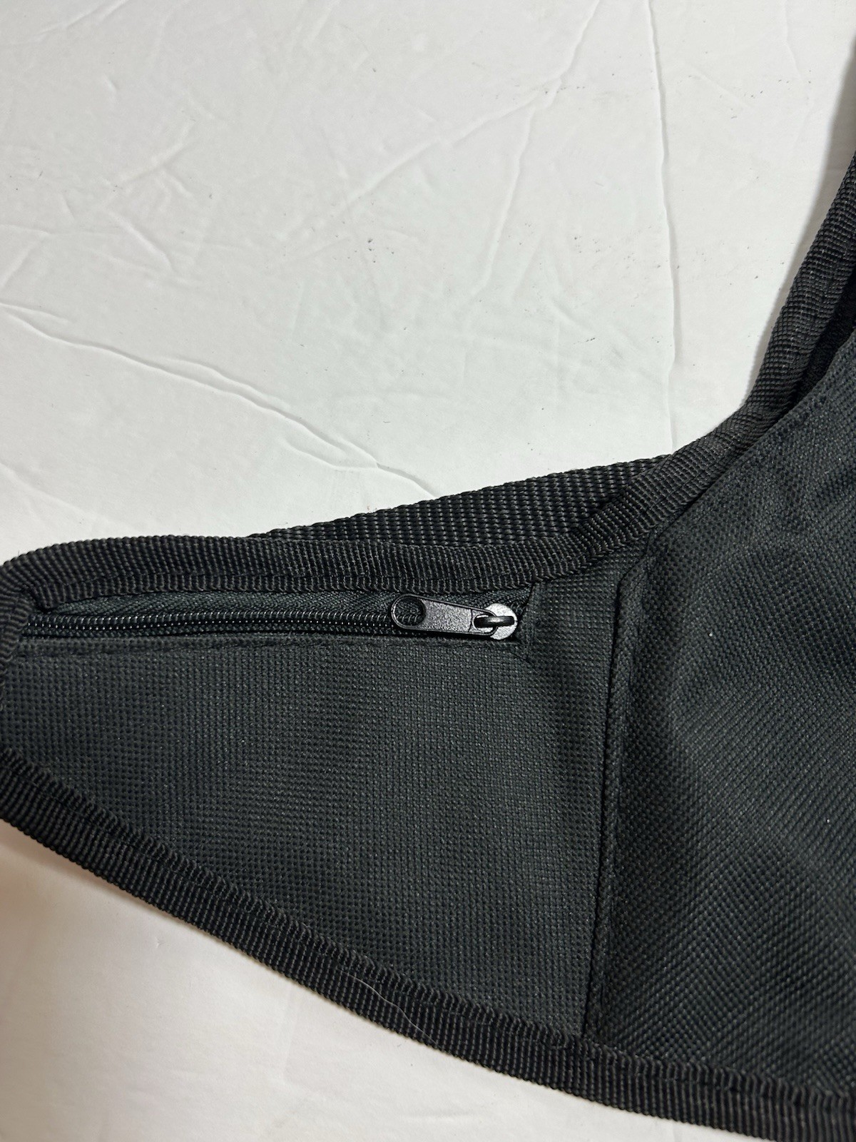 Black Canvas Slingbag/ Compact/Shoulder Strap -SPORT/Lightweight