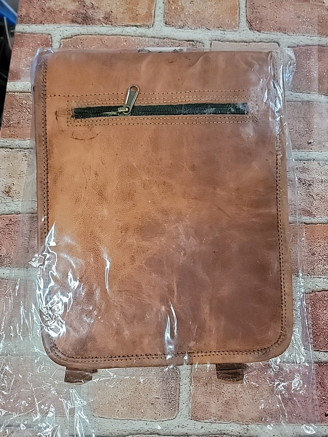 Handmade Men’s Vintage Leather Satchel Laptop Bag. Handmade By Cuero. New!!!